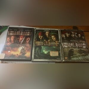3 used pirates of the Caribbean movies